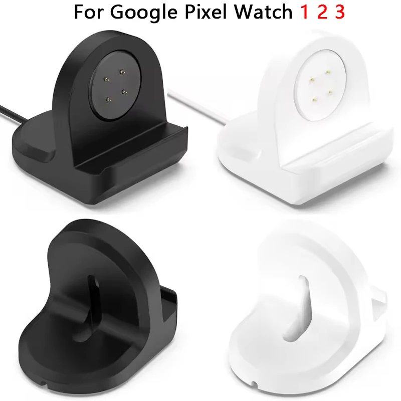 Wireless Charger 3 In 1 - ソフトシリコン充電クレードルドック ワイヤレス充電スタンド ドックブラケット Google Pixel Watch