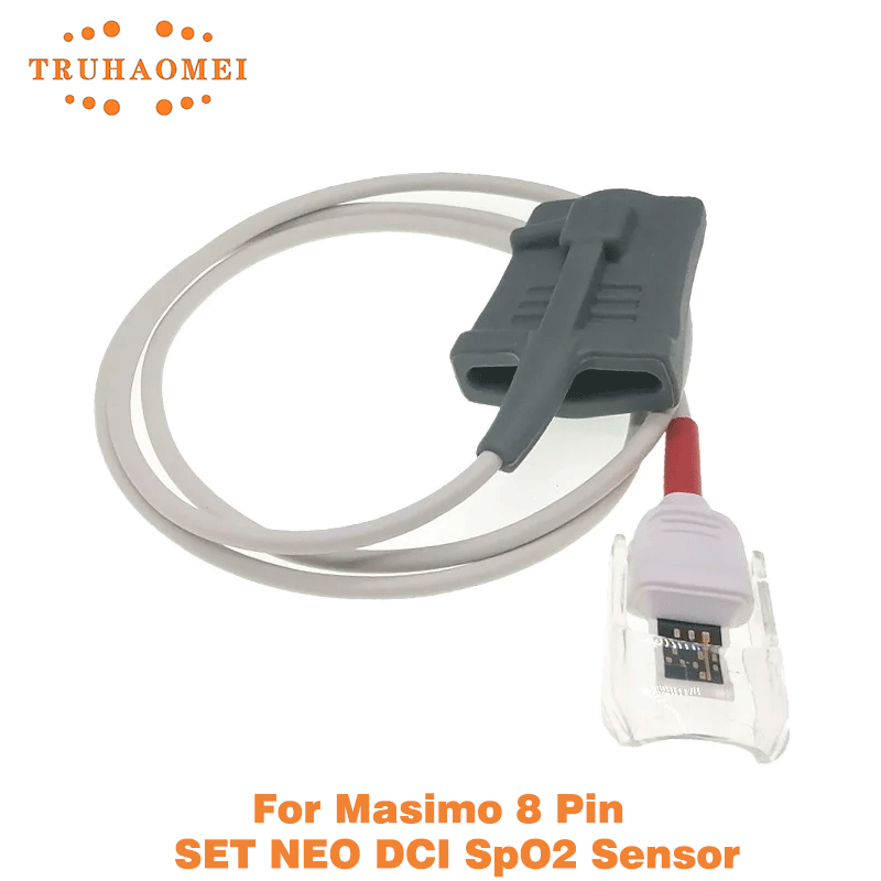 Moto Tech Accessories & Workshop - 再利用可能なSpO2センサー 8ピン レッド ショート 大人用 子供用