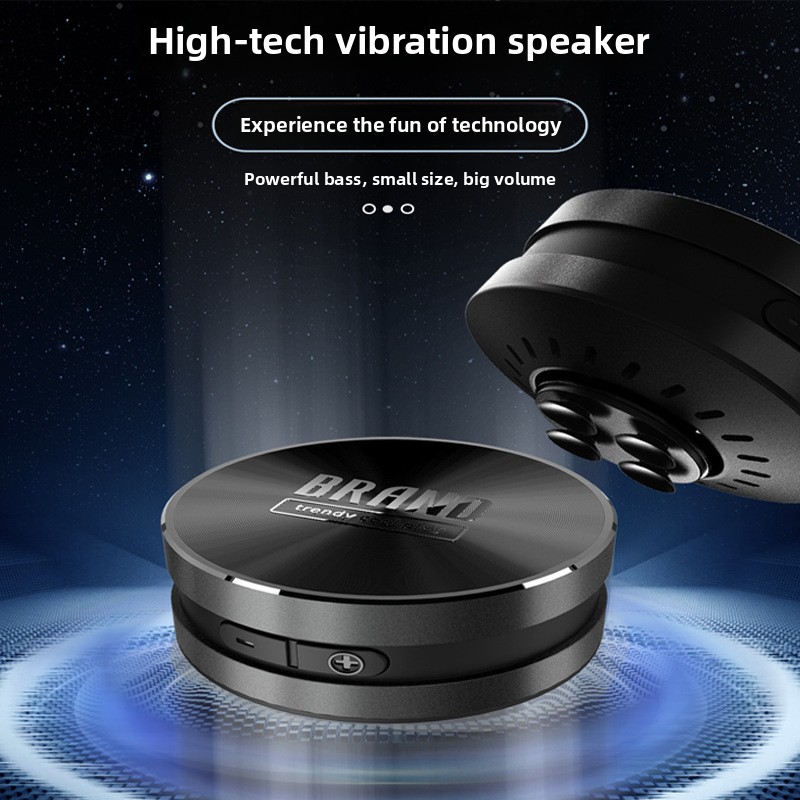 Tech Accessories Kit - 骨伝導Bluetoothスピーカー TM001 吸盤付きメタルシェル ブラックテック