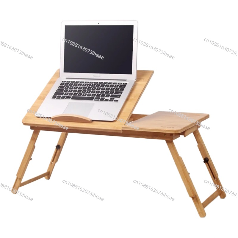 Laptop Stand Bamboo - ノートパソコンタブレットPCスタンド、ファン付きPCテーブル、工場価格、竹製、黒、家庭用家具、カートン、モダン