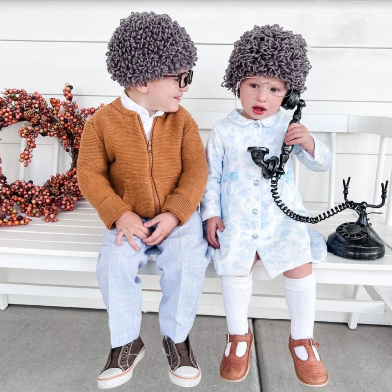 かわいい子供用男の子女の子おばあちゃん女性カーリーヘアウィッ - Tech Accessories For Women のレビューと価格