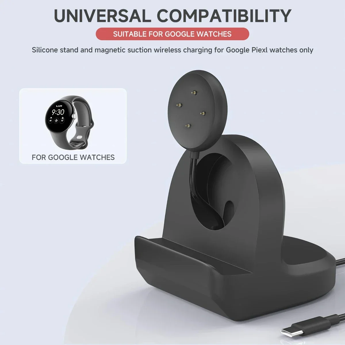 ソフトシリコン充電クレードルドック ワイヤレス充電スタンド  - Wireless Charger 3 In 1 のレビューと価格