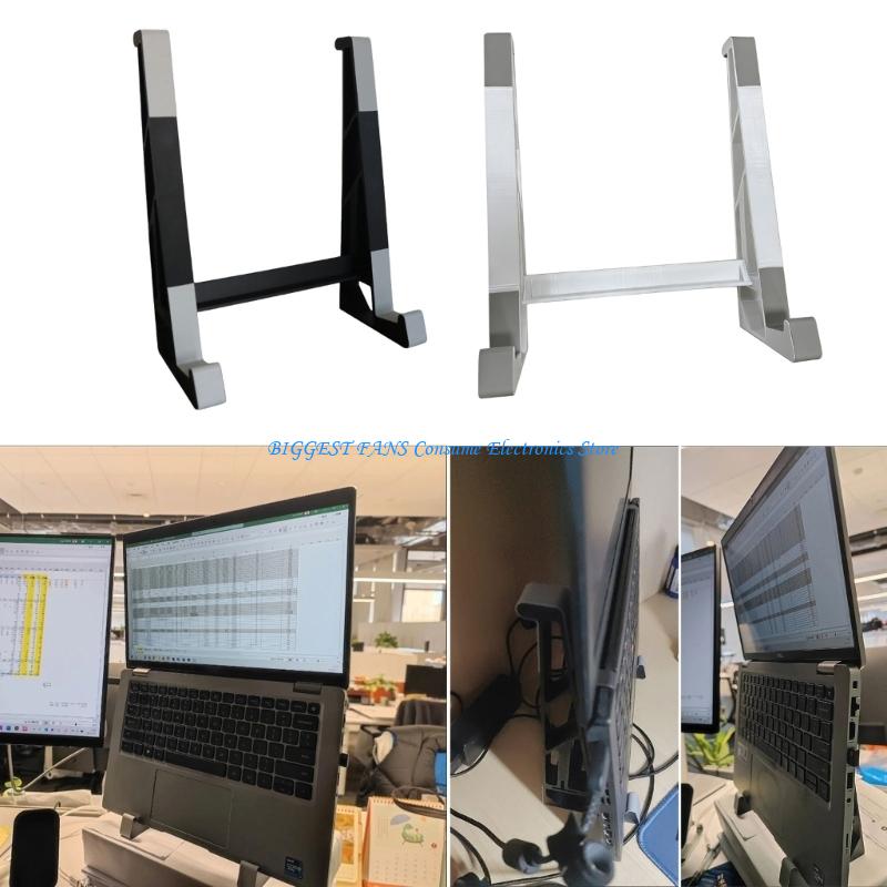 工具の取り付けを必要としない、横置きおよび縦置きセットアップ - Laptop Stand Bamboo のレビューと価格