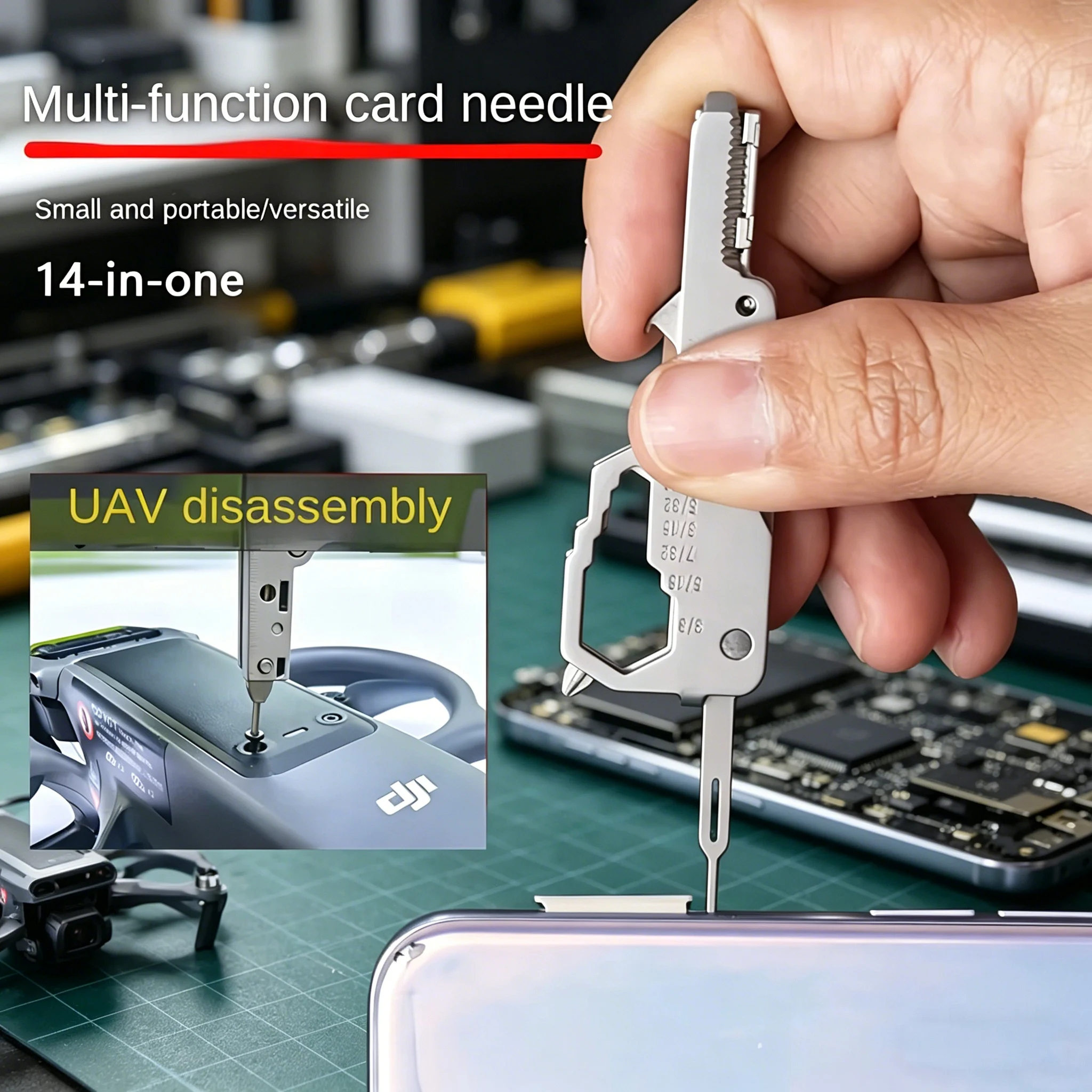 多機能キーホルダーEDCツール - SIMイジェクター、眼鏡 - Tech Accessories Kit のレビューと価格