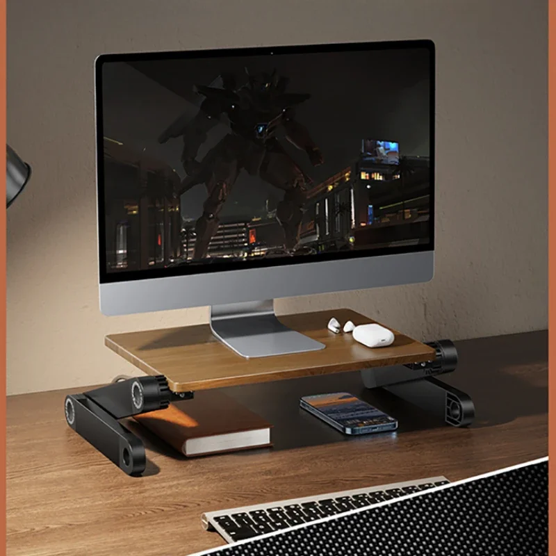 無垢材ラップトップ高さスタンド調節可能なコンピュータブラケッ - Laptop Stand Bamboo のレビューと価格