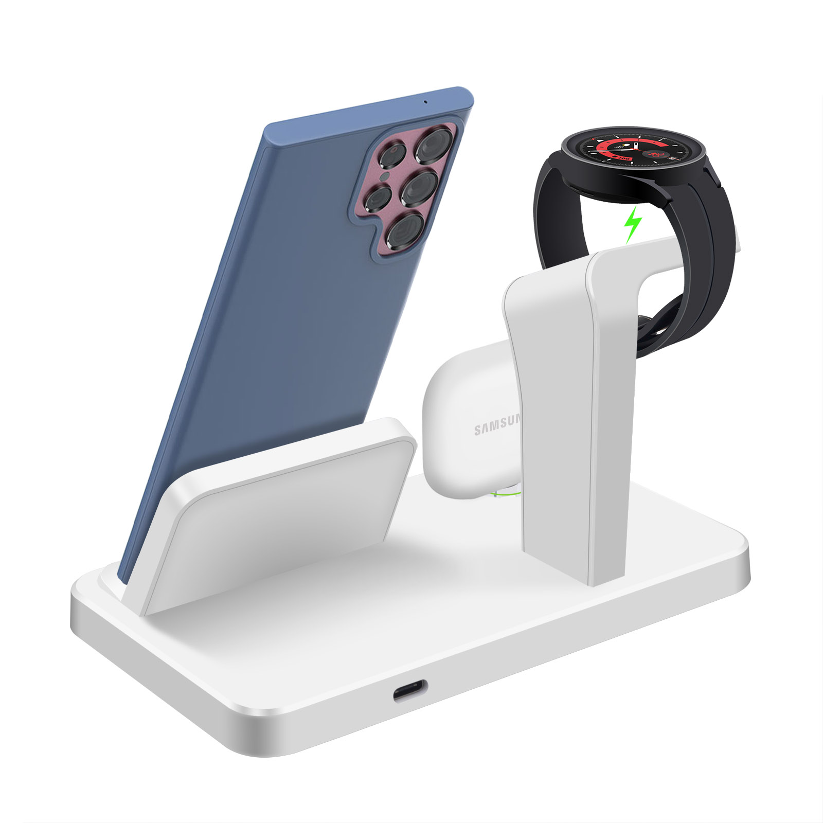 デスク用3-in-1 Type Cポートワイヤレス充電ドック - Wireless Charger 3 In 1 のレビューと価格