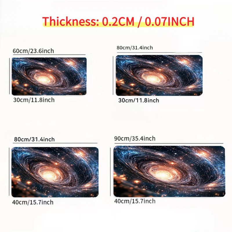 宇宙銀河アイアンアートマウスパッド星空ゲーミングデスクマット - We Tech Galaxy Accessories のレビューと価格