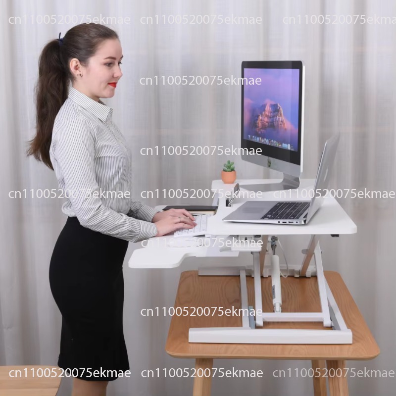 最高品質のオフィス折りたたみ式高さ調節可能なスタンディングデ - Laptop Stand Bamboo のレビューと価格
