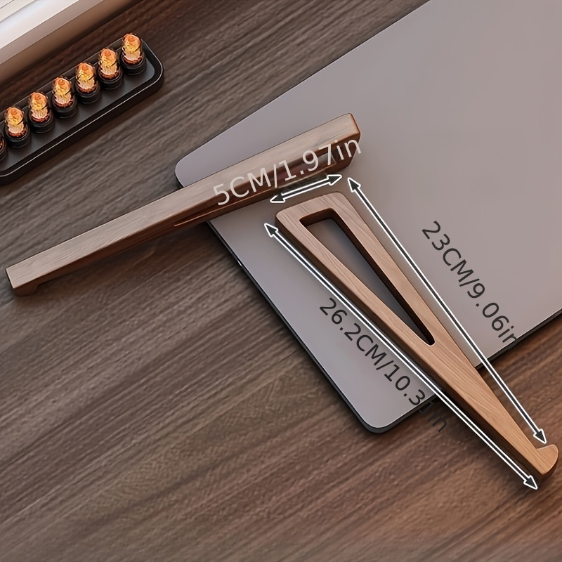 ポータブル折りたたみ木製ラップトップスタンド - 人間工学に - Laptop Stand Bamboo のレビューと価格