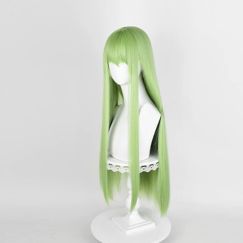 アニメ CC コスプレグリーンウィッグロングヘア合成ウィッグ - Tech Accessories For Women のレビューと価格