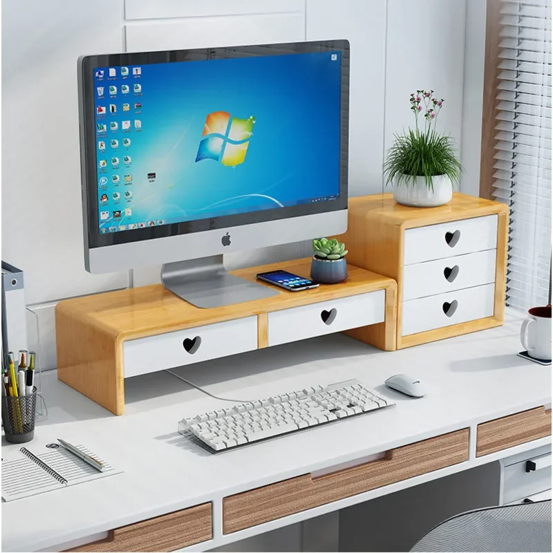 天然竹デスクスタンド北欧シンプルなラップトップスタンド多層パ - Laptop Stand Bamboo のレビューと価格