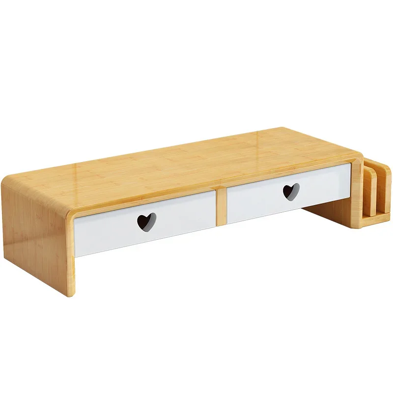 天然竹デスクスタンド北欧シンプルなラップトップスタンド多層パ - Laptop Stand Bamboo のレビューと価格