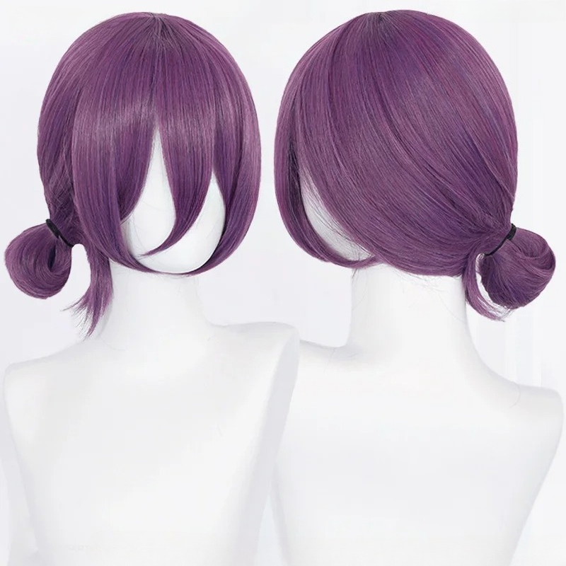 アニメレゼコスプレウィッグ 45 センチメートル紫ウィッグチ - Tech Accessories For Women のレビューと価格