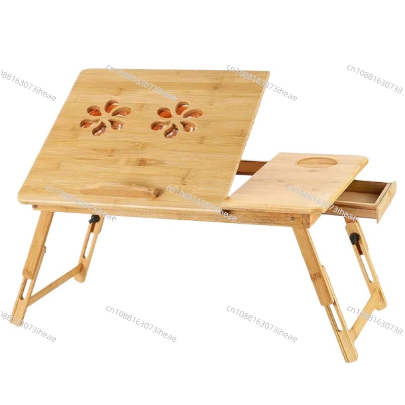 ノートパソコンタブレットPCスタンド、ファン付きPCテーブル - Laptop Stand Bamboo のレビューと価格