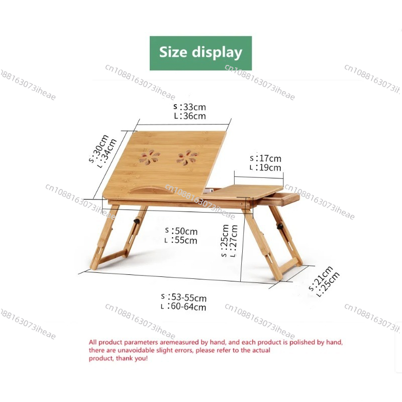 ノートパソコンタブレットPCスタンド、ファン付きPCテーブル - Laptop Stand Bamboo のレビューと価格