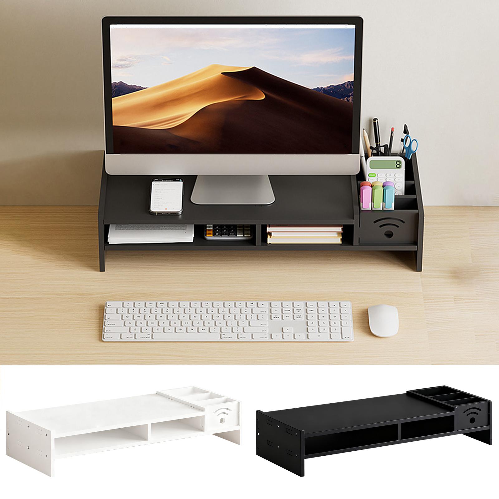 デスク用モニタースタンド 2段デスクホルダー 高さ4.3イン - Laptop Stand Bamboo のレビューと価格